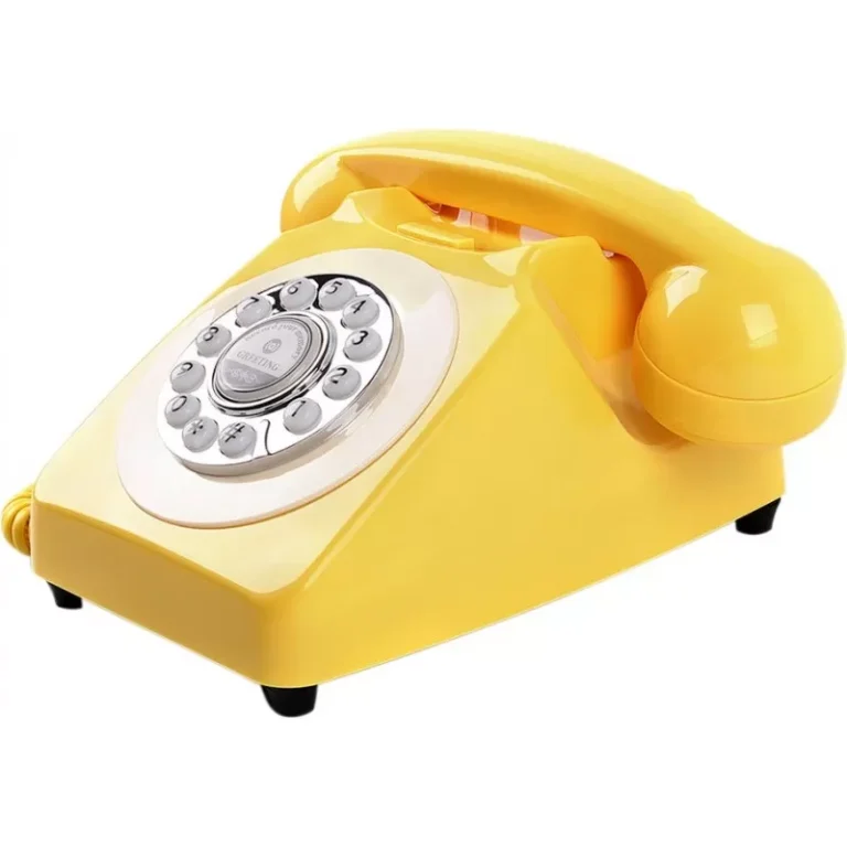 Audio gastenboek Retro geel rechts voor