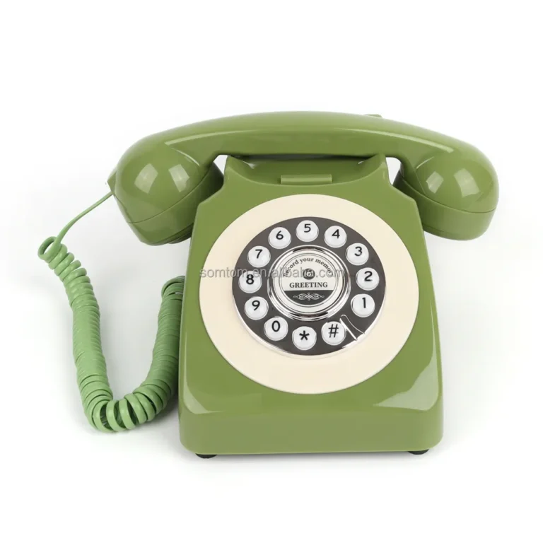 Audio gastenboek Retro groen voorkant hoog