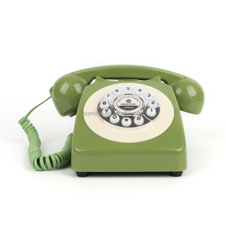 Audio gastenboek Retro groen voorkant laag