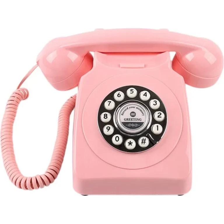 Audio gastenboek Retro roze voorkant