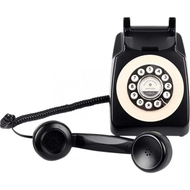 Audio gastenboek Retro zwart losse hoorn