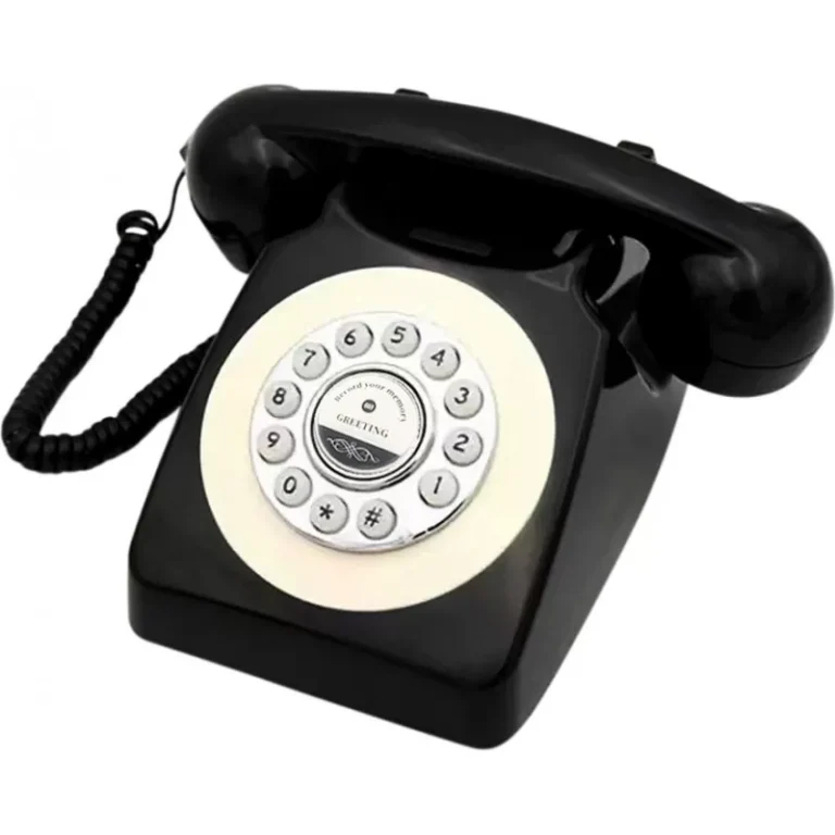 Audio gastenboek Retro zwart